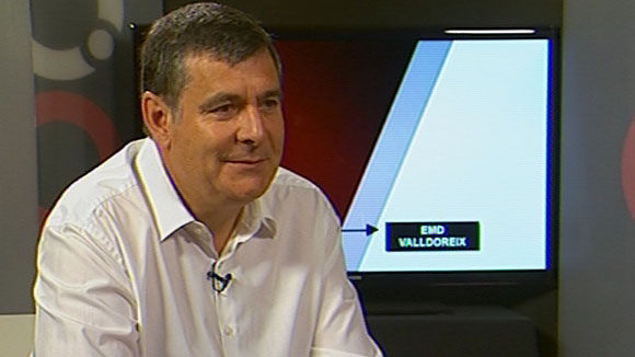 Josep Puig al plató de Cugat tv