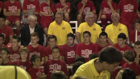 Stòitxkov, testimoni d'una presentació reivindicativa de la Penya Blaugrana