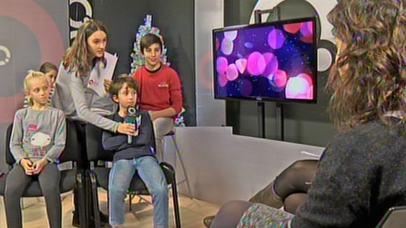 Els infants de Sant Cugat entrevisten l'alcaldessa