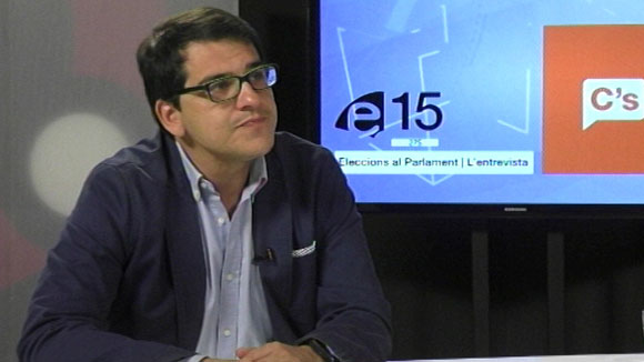 Entrevista amb José María Espejo-Saavedra, de C's (Eleccions al Parlament 2015)