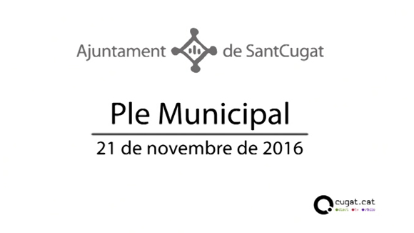 Ple ordinari novembre 2016