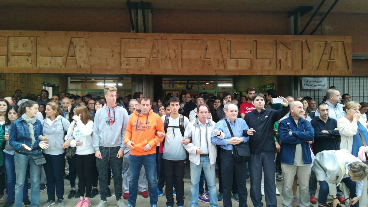 Les entitats independentistes de Sant Cugat celebren el cinquè aniversari de l'1-O