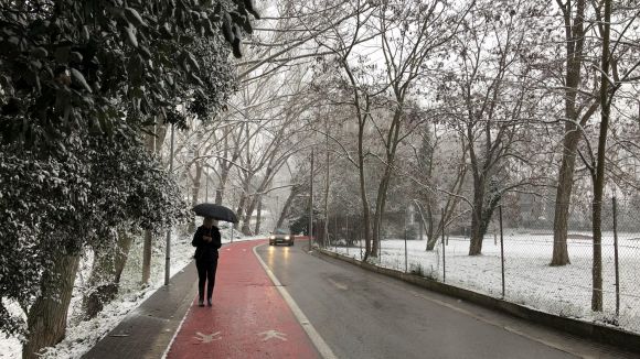 Sant Cugat pot començar l'any amb neu
