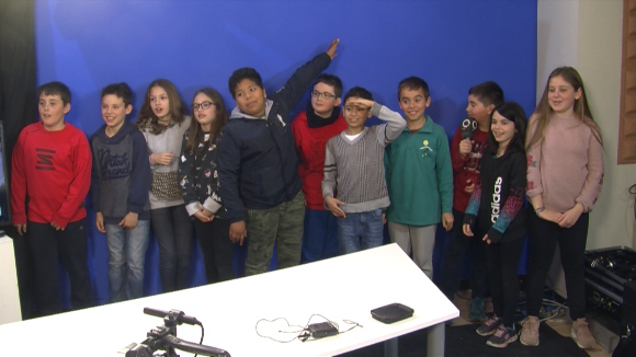 Alumnes 4t A de primària de l'Escola Collserola