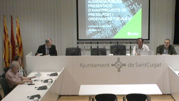 Audiència pública: Presentació dels pressupostos i ordenances fiscals del 2019