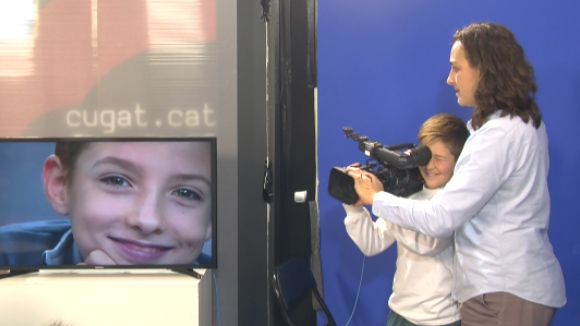 Alumnes de 5è B de Primària de l'Escola Santa Isabel