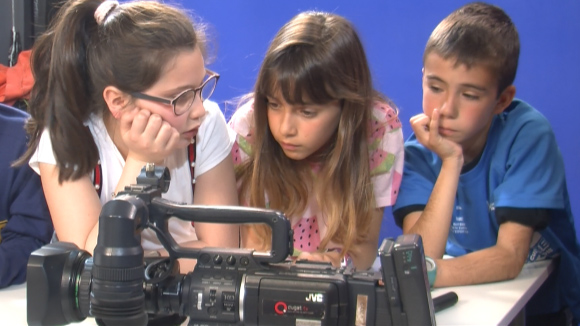 Alumnes de 4t de Primària de l'Escola Collserola