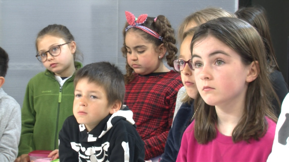 Alumnes de 3r de Primària de l'Escola La Floresta