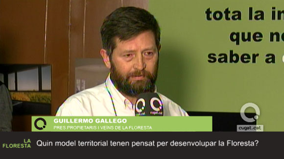 Guillermo Gallego, veí de la Floresta, pregunta al debat de la Floresta