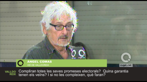 Àngel Comas, veí de Valldoreix, pregunta sobre les promeses electorals