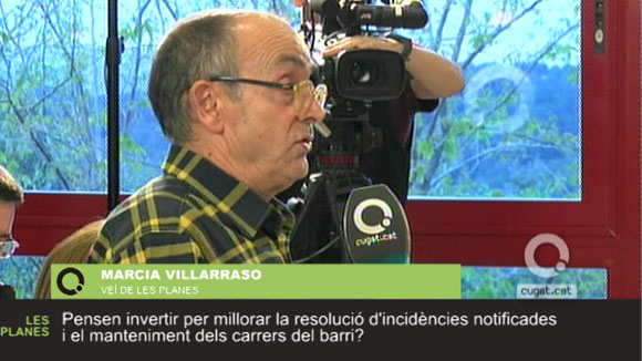 Marcia Villarraso, veí de les Planes, pregunta sobre les incidències i el manteniment de carrers