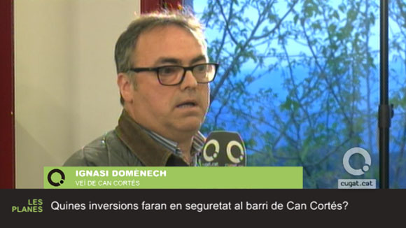 Ignasi Domènech, veí de Can Cortés, pregunta sobre seguretat