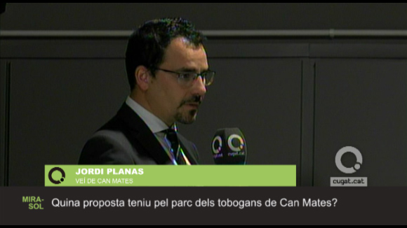 Jordi Planas, veí de Can Mates, pregunta sobre el parc dels tobogans