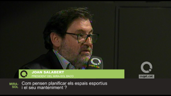 Joan Salabert, president del Mira-sol Baco, pregunta sobre la planificació d'equipaments esportius