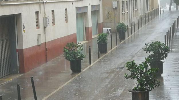 Pluja intensa i vent fort aquest dimarts a Sant Cugat