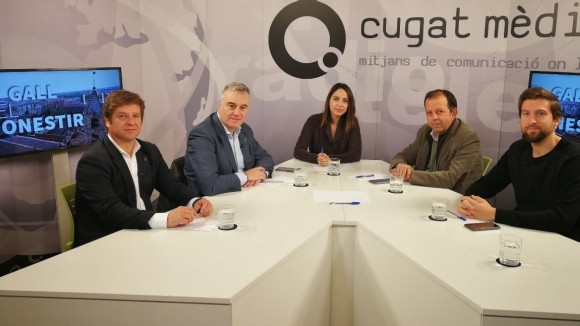 Els partits polítics debaten a Cugat Mèdia sobre el tribut metropolità