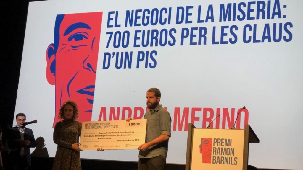 Alt: Els Premis Ramon Barnils guardonen una investigació sobre ocupació il·legal de pisos