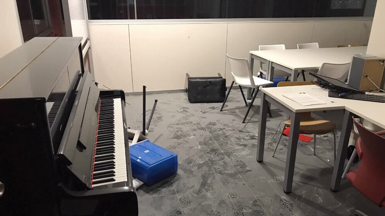 Detingut un menor per causar destrosses a l'escola municipal de música