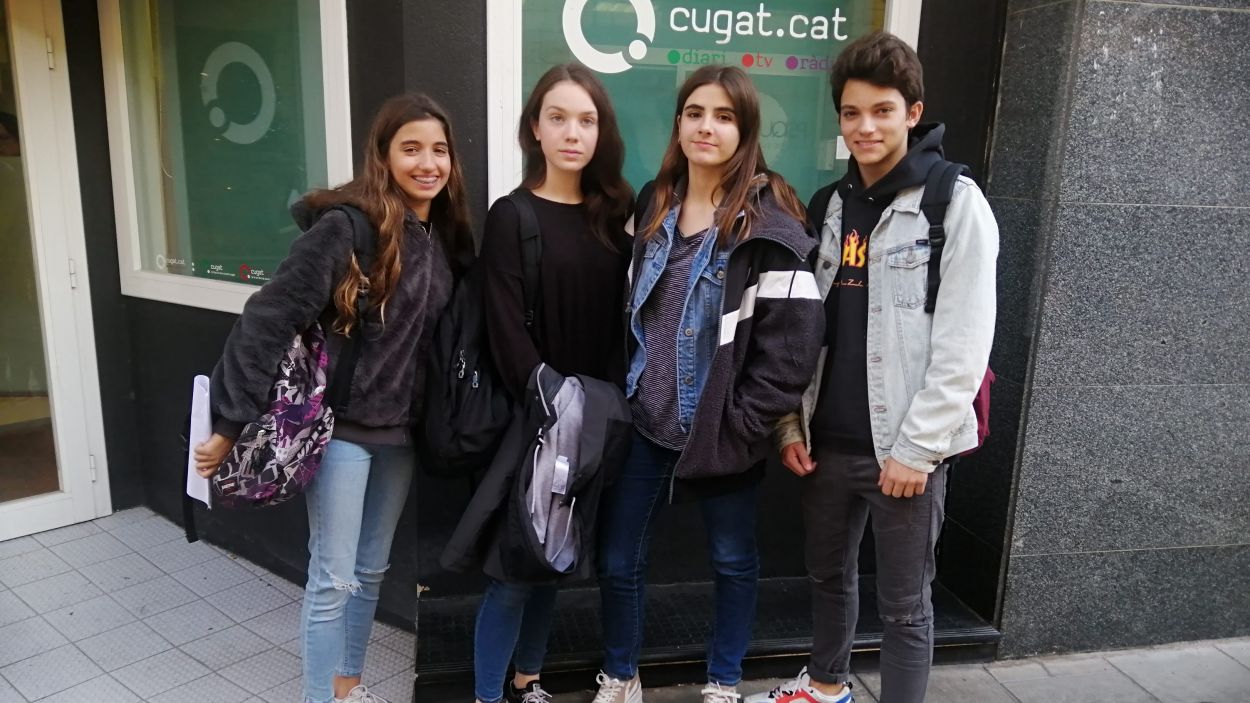 L'Arnau Cadell visita Cugat Mèdia per la seva secció mensual