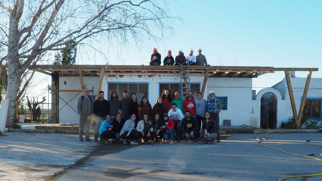El grup d'estudiants de l'ETSAV 'Apatacoja' fa realitat el seu projecte 100% sostenible al Delta de l'Ebre