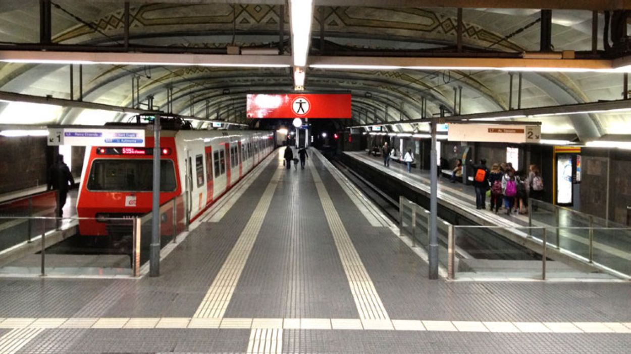 Obres a l'estació de FGC de Plaça Catalunya per afrontar el futur increment de freqüències de pas