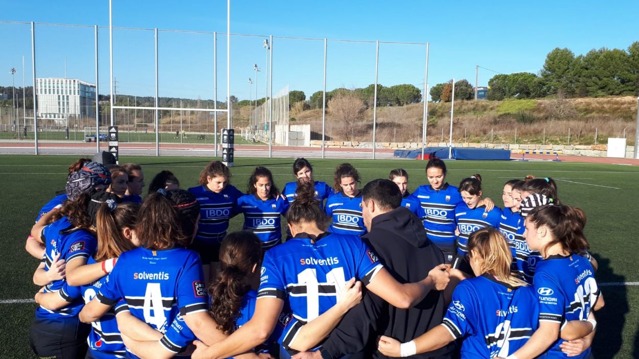 El Rugby Sant Cugat femení debuta a la Divisió d'Honor B amb una victòria contra el BUC