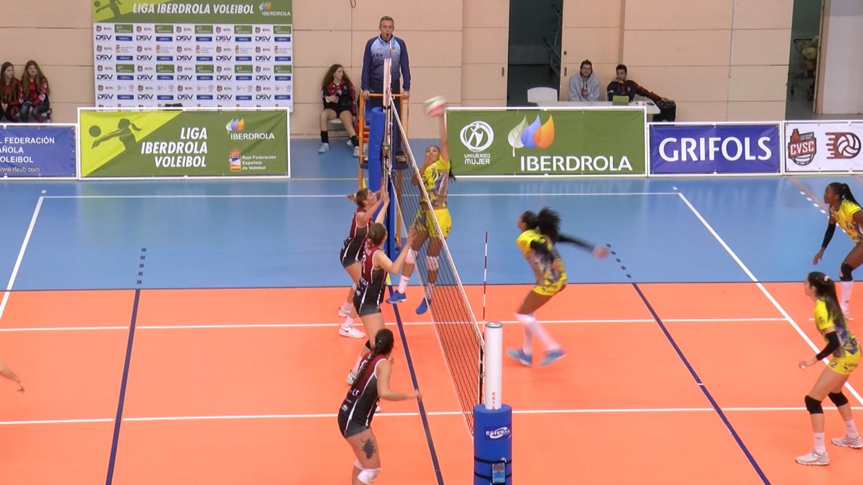 El Volei Sant Cugat perd per la via ràpida contra Las Palmas i encadena la setena derrota consecutiva