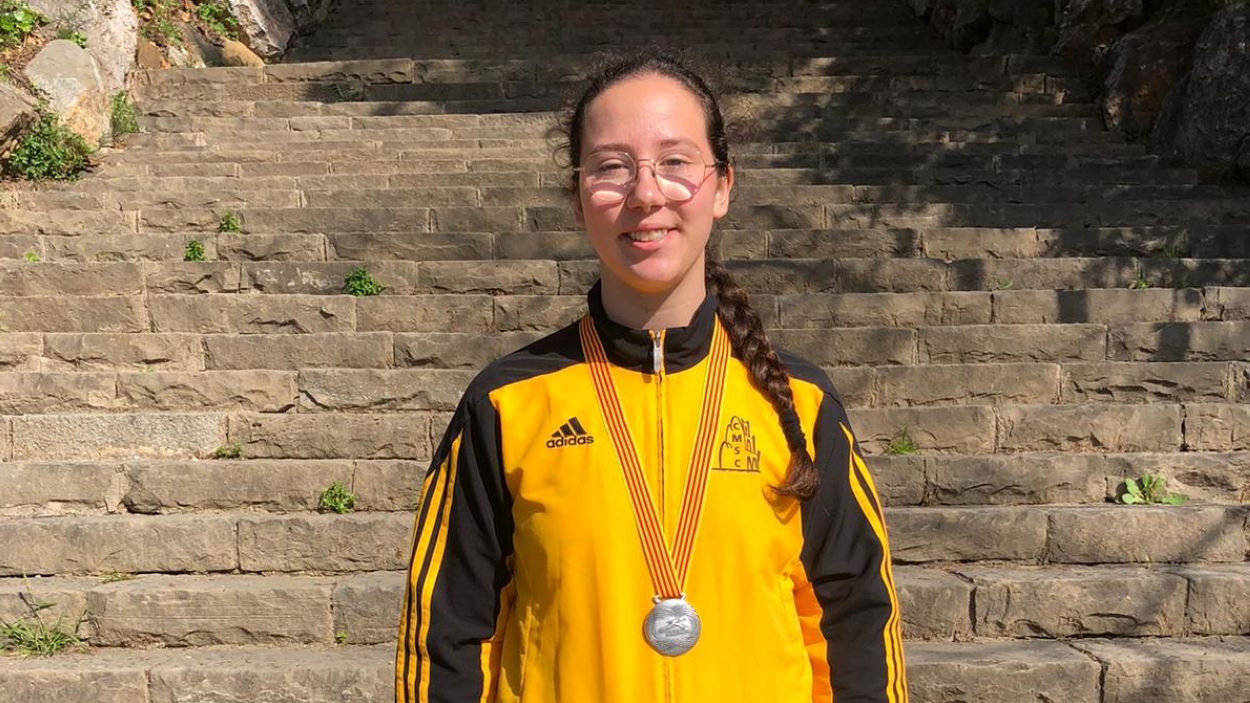 Irma González, subcampiona de Catalunya sub 18 en llançament de martell