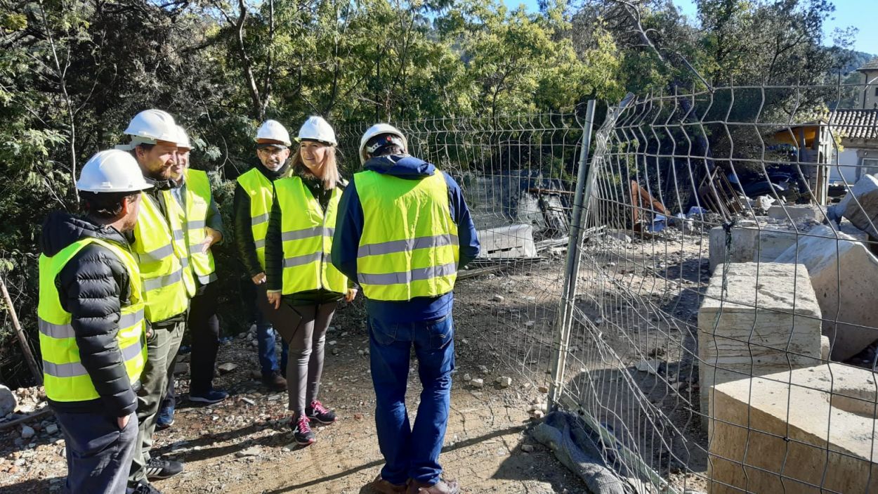 Comencen les obres per arranjar l'esllavissada de l'avinguda de Pere Planas, a la Floresta