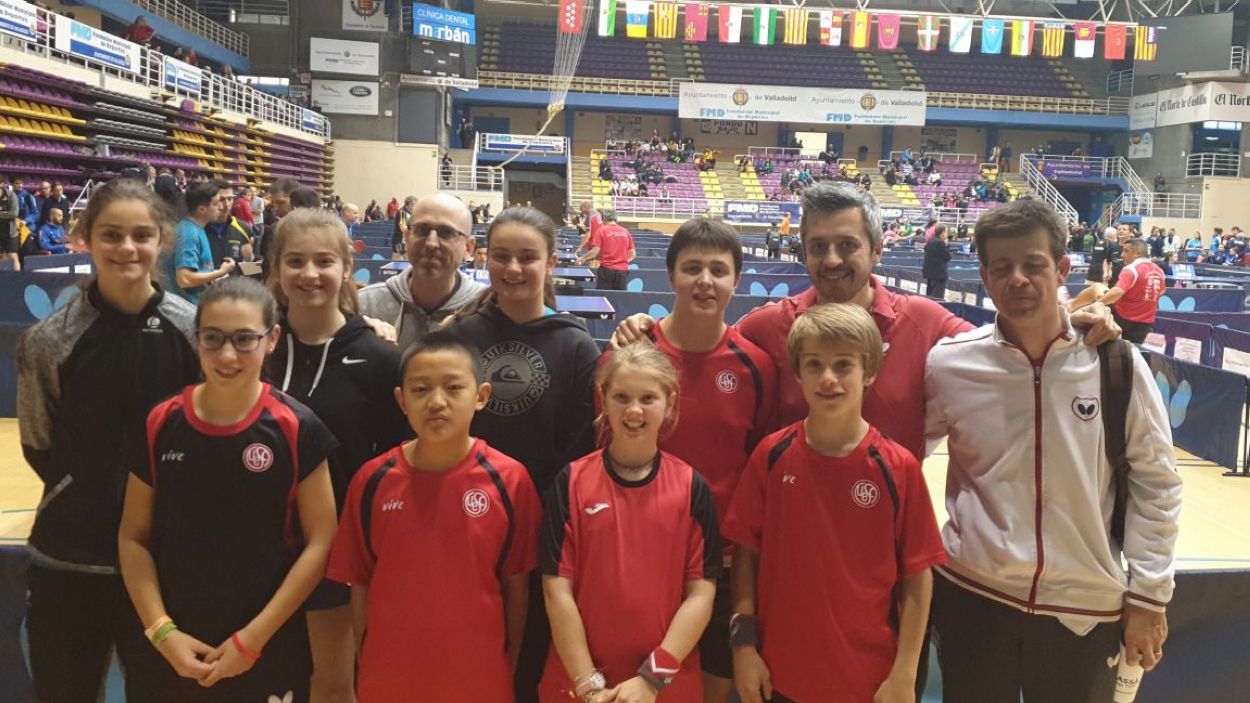 Tres palistes de la UESC de tennis taula en el top ten del rànquing estatal