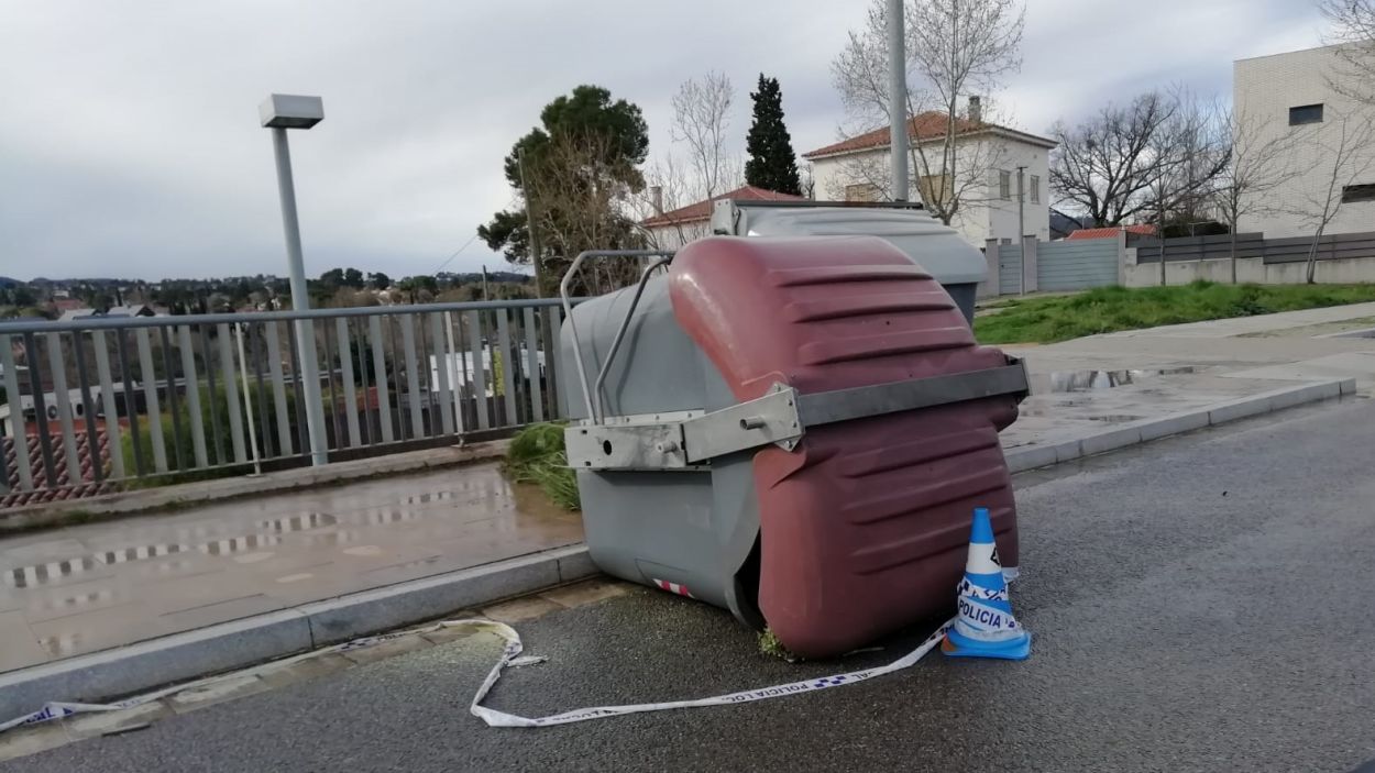 L'episodi de vent d'aquest dimecres provoca algunes incidències lleus a Sant Cugat