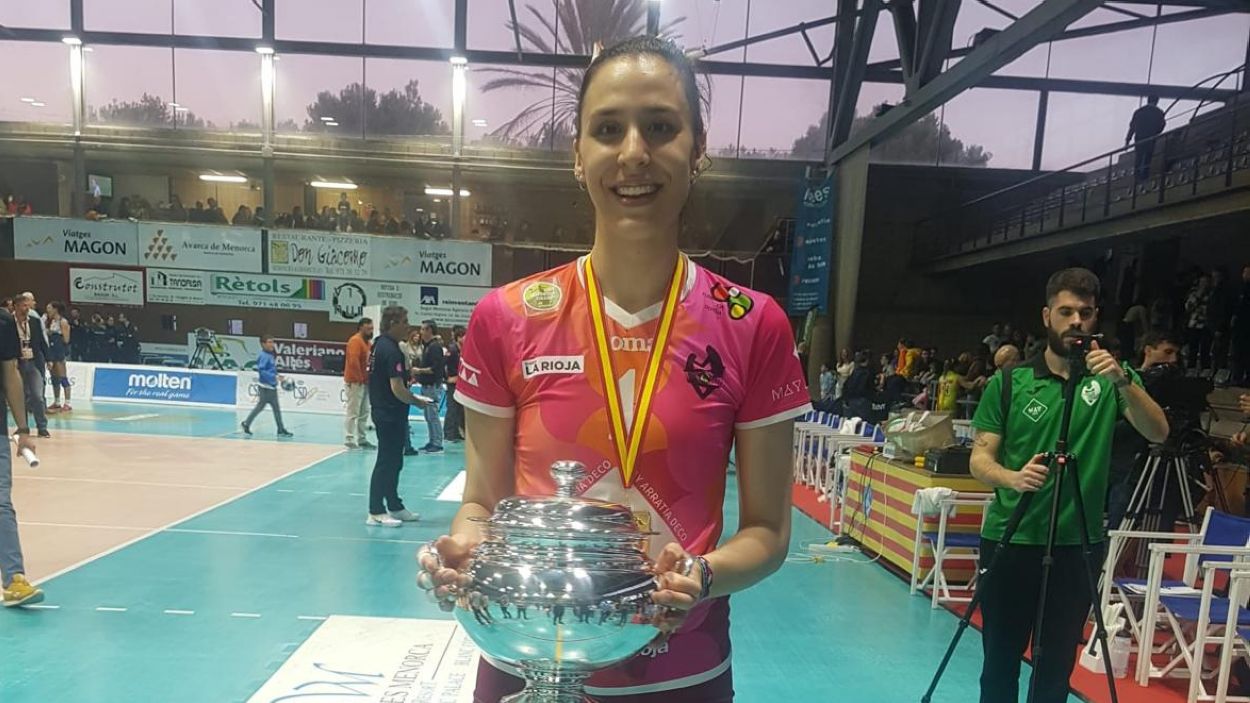 Aina Berbel, campiona de la Copa de la Reina, i Maria Sanchís, subcampiona