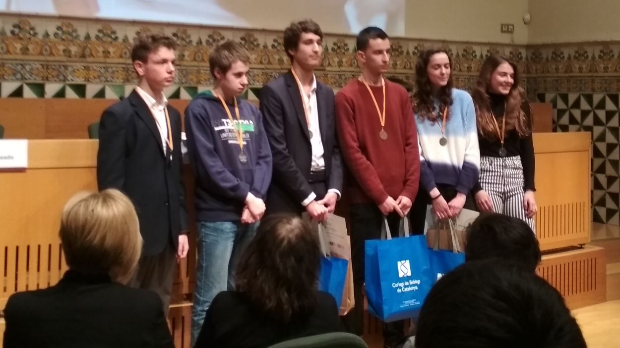 Dos alumnes de la Farga, premiats a les Olimpíades de Biologia de Catalunya