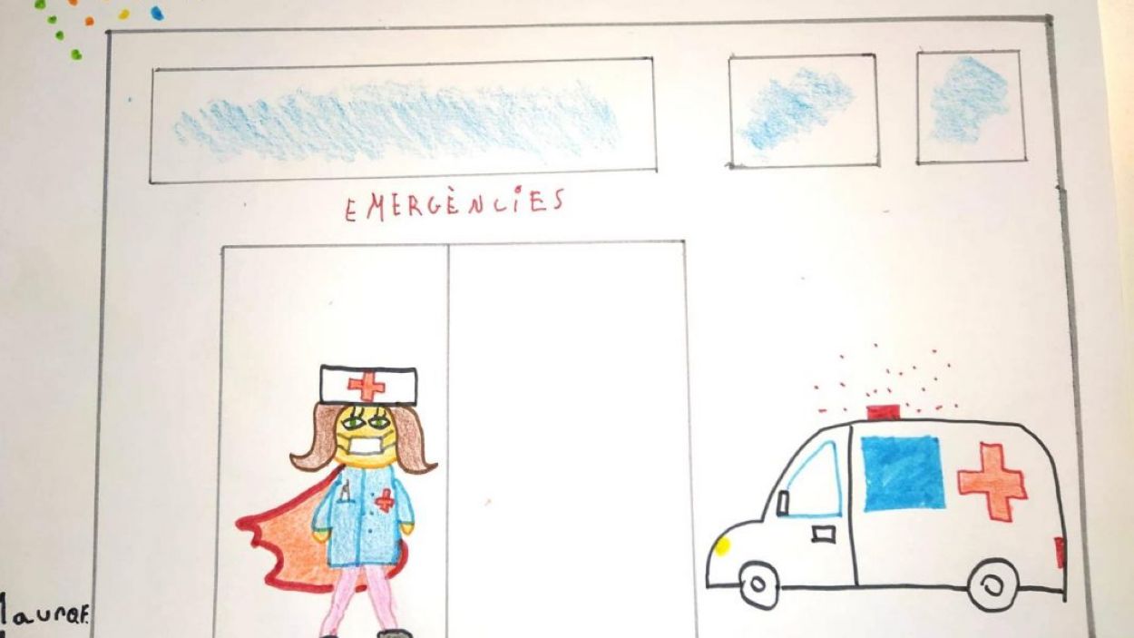 #JodibuixoacasaHGC, una campanya santcugatenca on els més menuts reconeixen la feina dels sanitaris