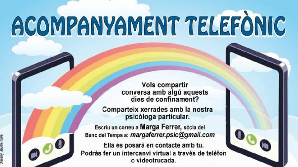 El Banc del Temps es posa a disposició dels ciutadans amb diferents serveis a distància
