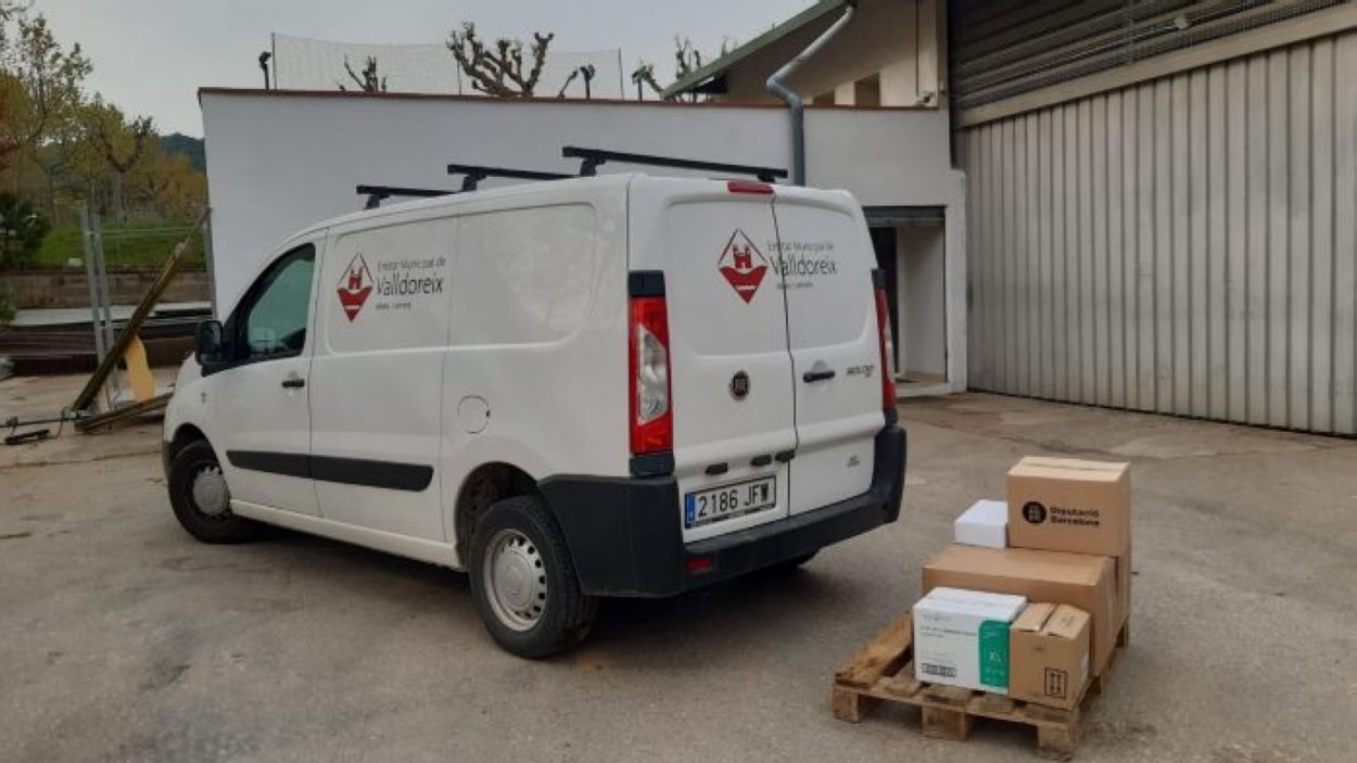 Valldoreix rep material de protecció contra el coronavirus de la Diputació de Barcelona