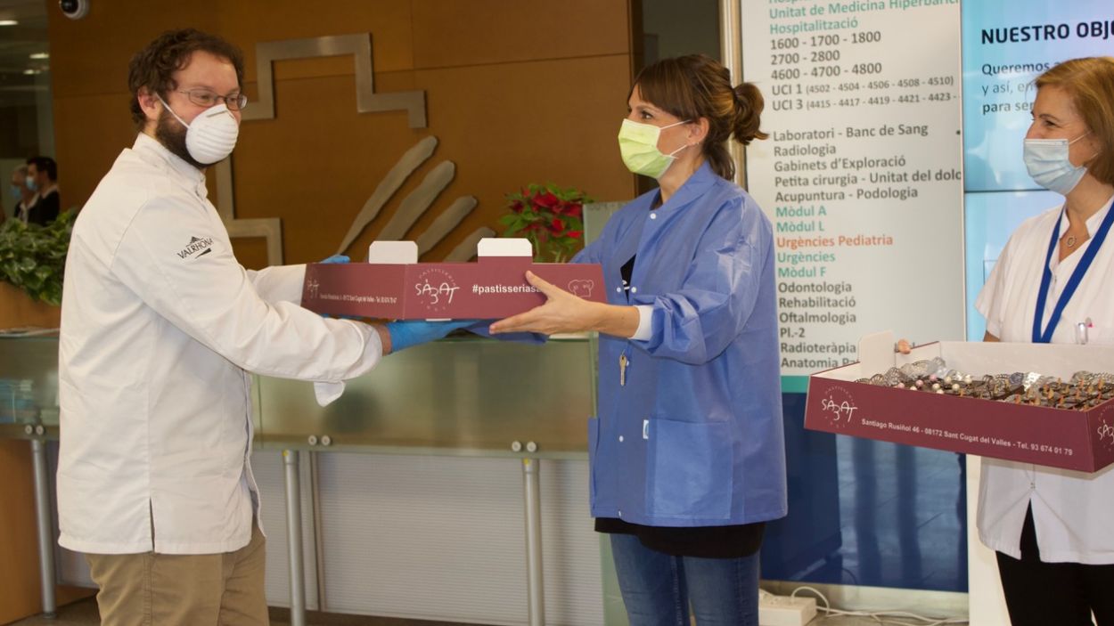Pastisseria Sàbat endolça la tasca dels professionals de l'Hospital General