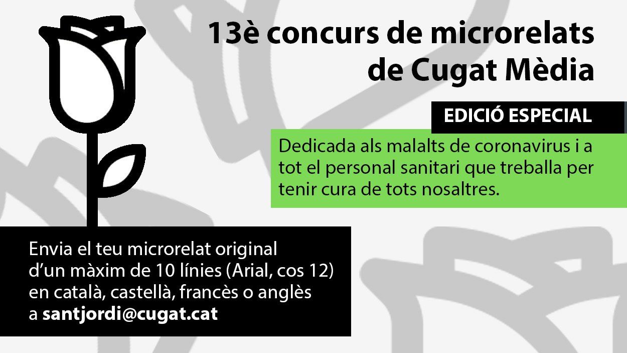 Cugat Mèdia engega el 13è Concurs de Microrelats, una edició especial i solidària a causa del coronavirus