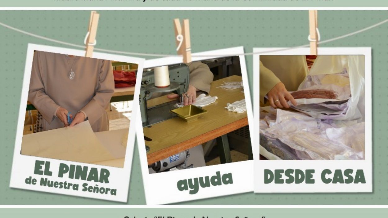 L'escola El Pinar se suma a la lluita contra la pandèmia fabricant mascaretes