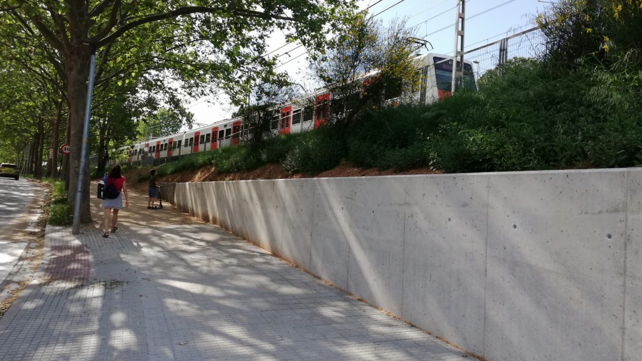 Finalitzen els treballs de millora del passeig del Camí de Can Gatxet