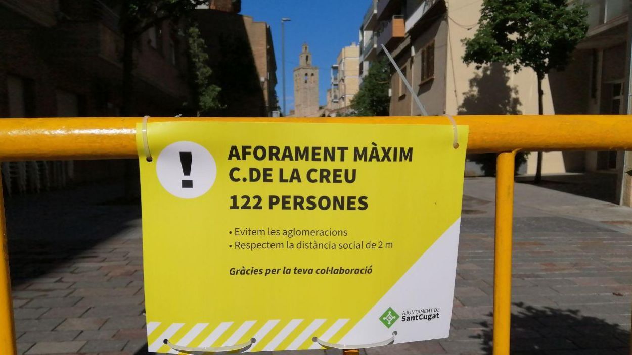 Sant Cugat posa aforament als principals carrers de la ciutat