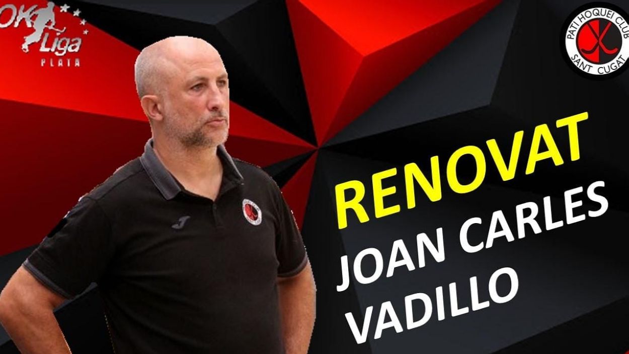 Joan Carles Vadillo seguirà al capdavant del masculí del Patí Hoquei Club Sant Cugat