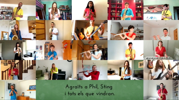 Un tema de Phil Collins, per la Banda de l'Escola de Música de Valldoreix en confinament