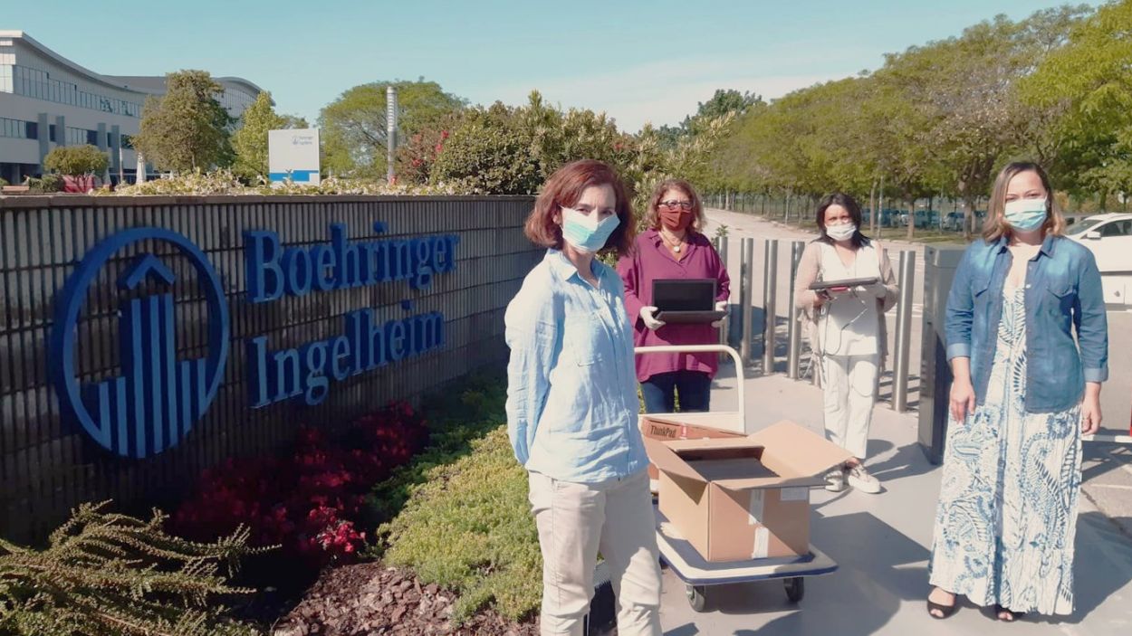 Boehringer Ingelheim dona 20 equips infomàtics a Labdoo per als estudiants que els necessitin
