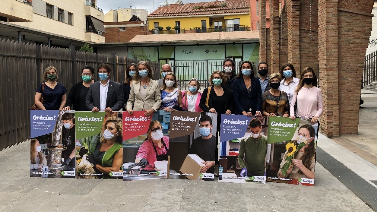 Sant Cugat engega una campanya 'de la mà de tothom' per revitalitzar el comerç i l'economia local