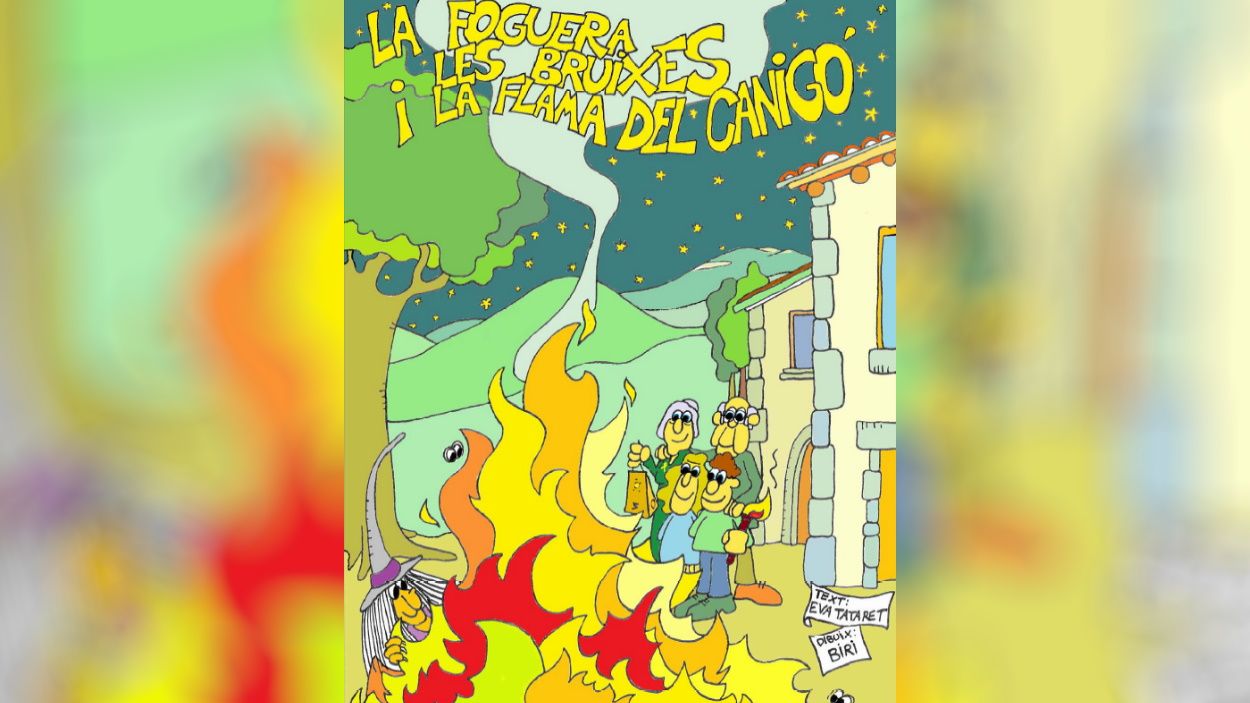 Òmnium Sant Cugat presenta el conte 'La foguera, les bruixes i la flama del Canigó'