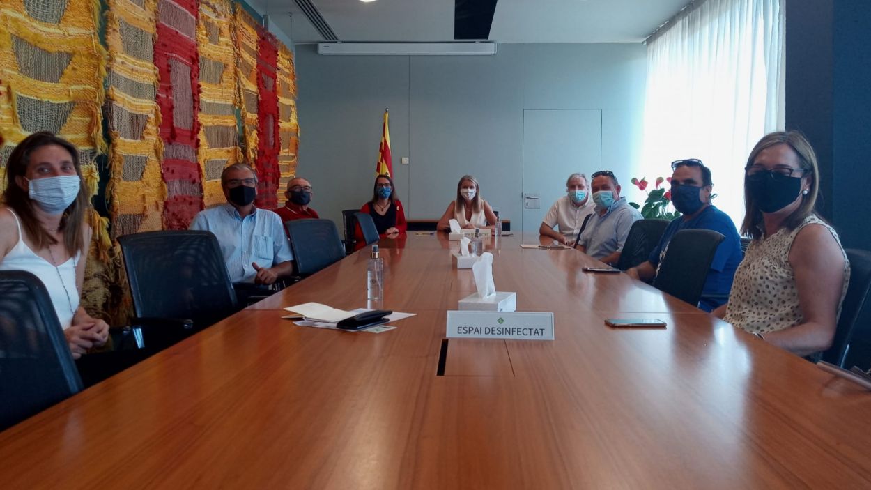 La nova junta del Club Petanca Sant Cugat presenta el seu projecte a l'Ajuntament