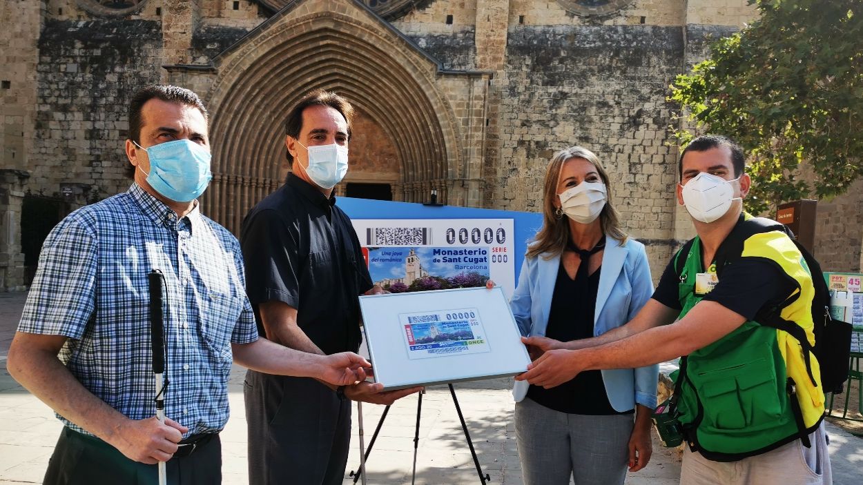 El Monestir de Sant Cugat, nova imatge dels cupons de l'ONCE