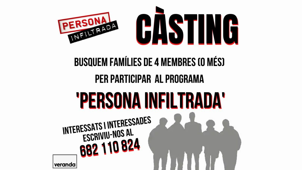 Es busquen famílies de Sant Cugat per participar al programa 'Persona Infiltrada'