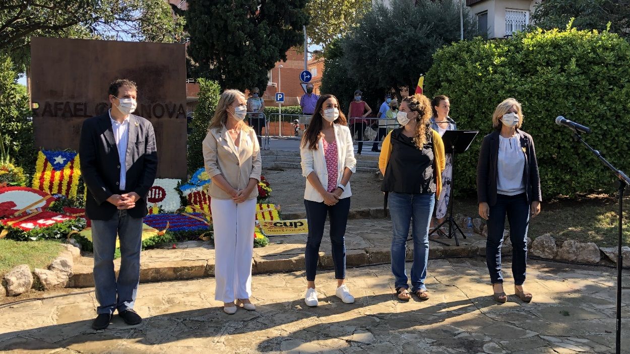 Què han dit els polítics a l'ofrena floral de la Diada?